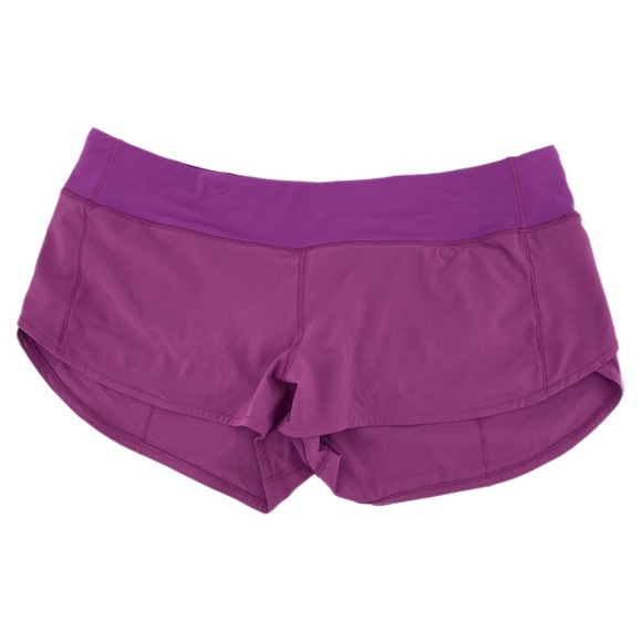 lululemon athletica Pants - Lululemon Plum Polyester Activewear Shorts